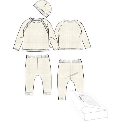 Футболка, брюки и шапка