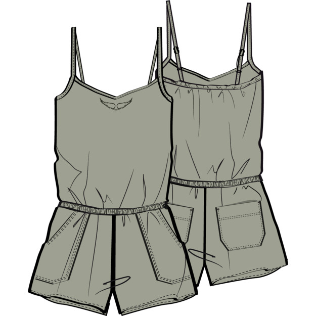 Комбинезон на лямках