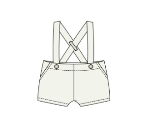 Шорты на лямках