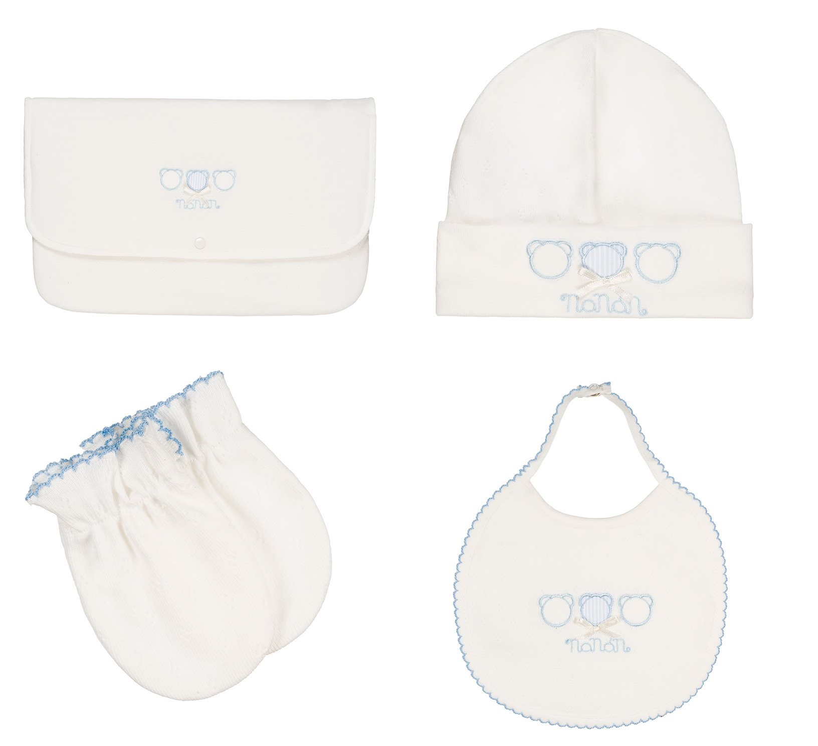 Сумка с рукавичками, шапкой, комбинезоном в коробке