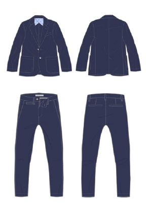 Пиджак с брюками