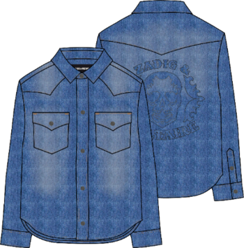 Рубашка джинсовая