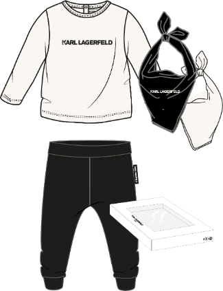 Футболка, легинсы, слюнявчик в упаковке