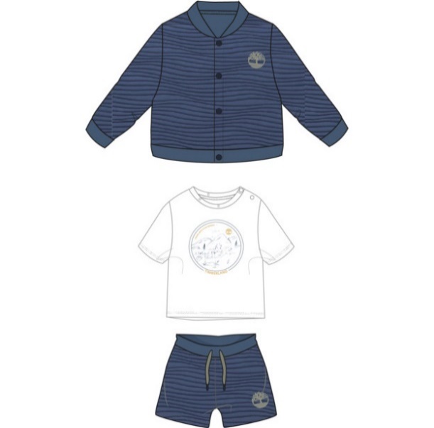 Кардиган, футболка и шорты