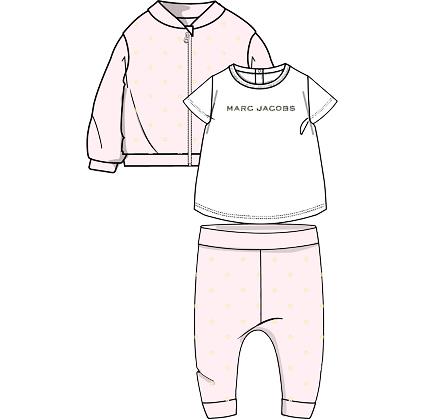 Кардиган, футболка и брюки