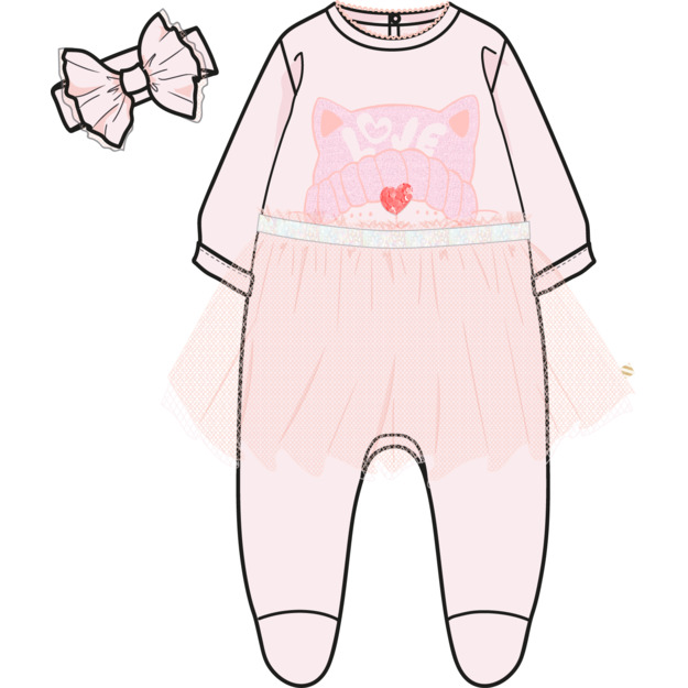 Пижама, повязка на голову в упаковке