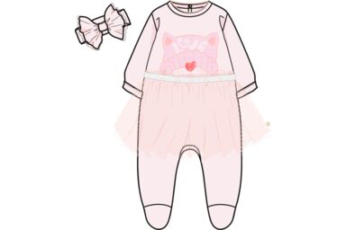 Пижама, повязка на голову в упаковке