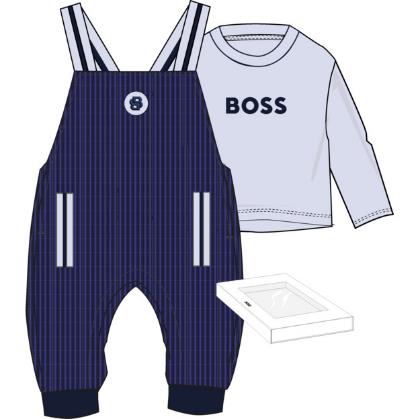 Комбинезон на лямках, футболка в упаковке