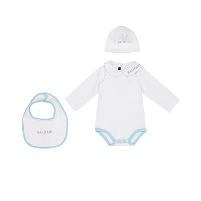 Комплект (боди, шапка и слюнявчик)